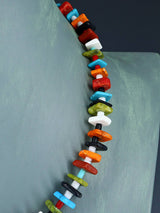 Santo Domingo Jewelry Single Strand Multistone Necklace