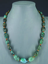 Native American Jewelry Single Strand Turquoise Necklace