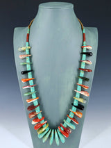 Vintage Native Jewelry Turquoise Single Strand Necklace