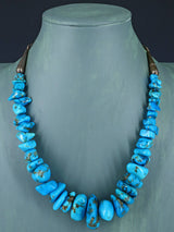 Collier de pépites turquoise amérindiennes Estate