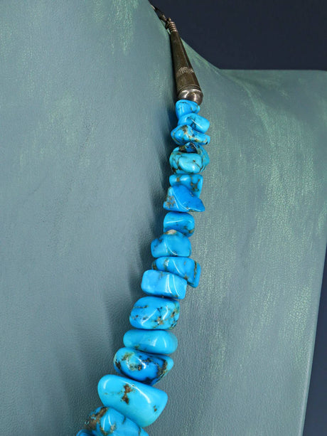 Collar de pepitas de turquesa nativo americano de la finca