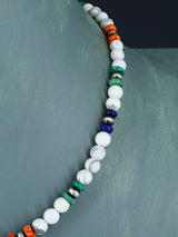 Navajo White Marble Beaded Single Strand Necklace - PuebloDirect.com