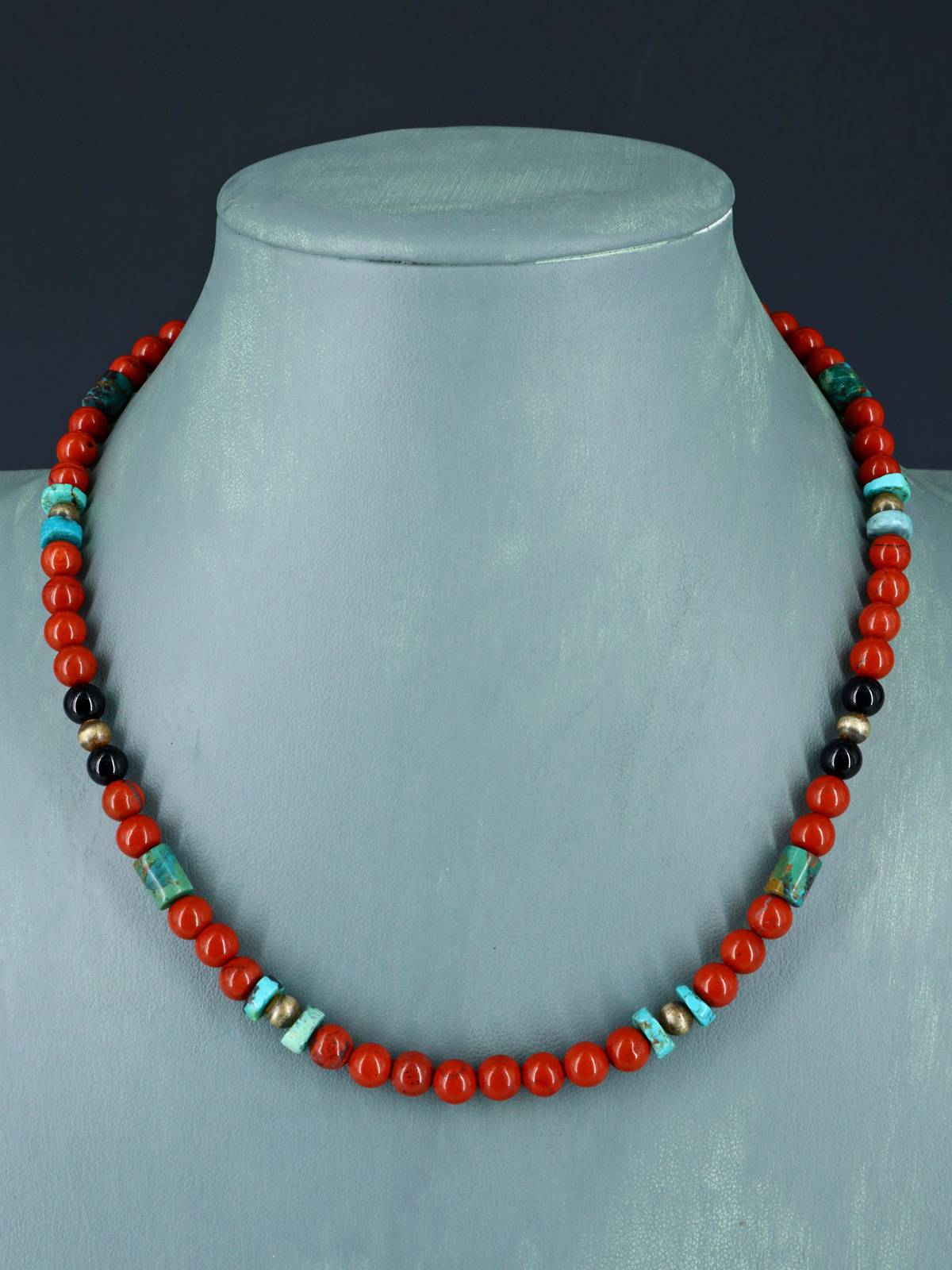 Navajo Beaded Single Strand Necklace - PuebloDirect.com