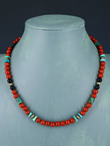 Navajo Beaded Single Strand Necklace - PuebloDirect.com