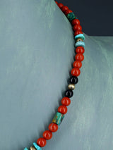 Navajo Beaded Single Strand Necklace - PuebloDirect.com