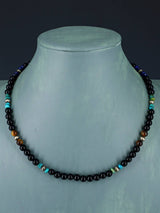 Navajo Onyx Beaded Single Strand Necklace - PuebloDirect.com
