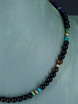 Navajo Onyx Beaded Single Strand Necklace - PuebloDirect.com