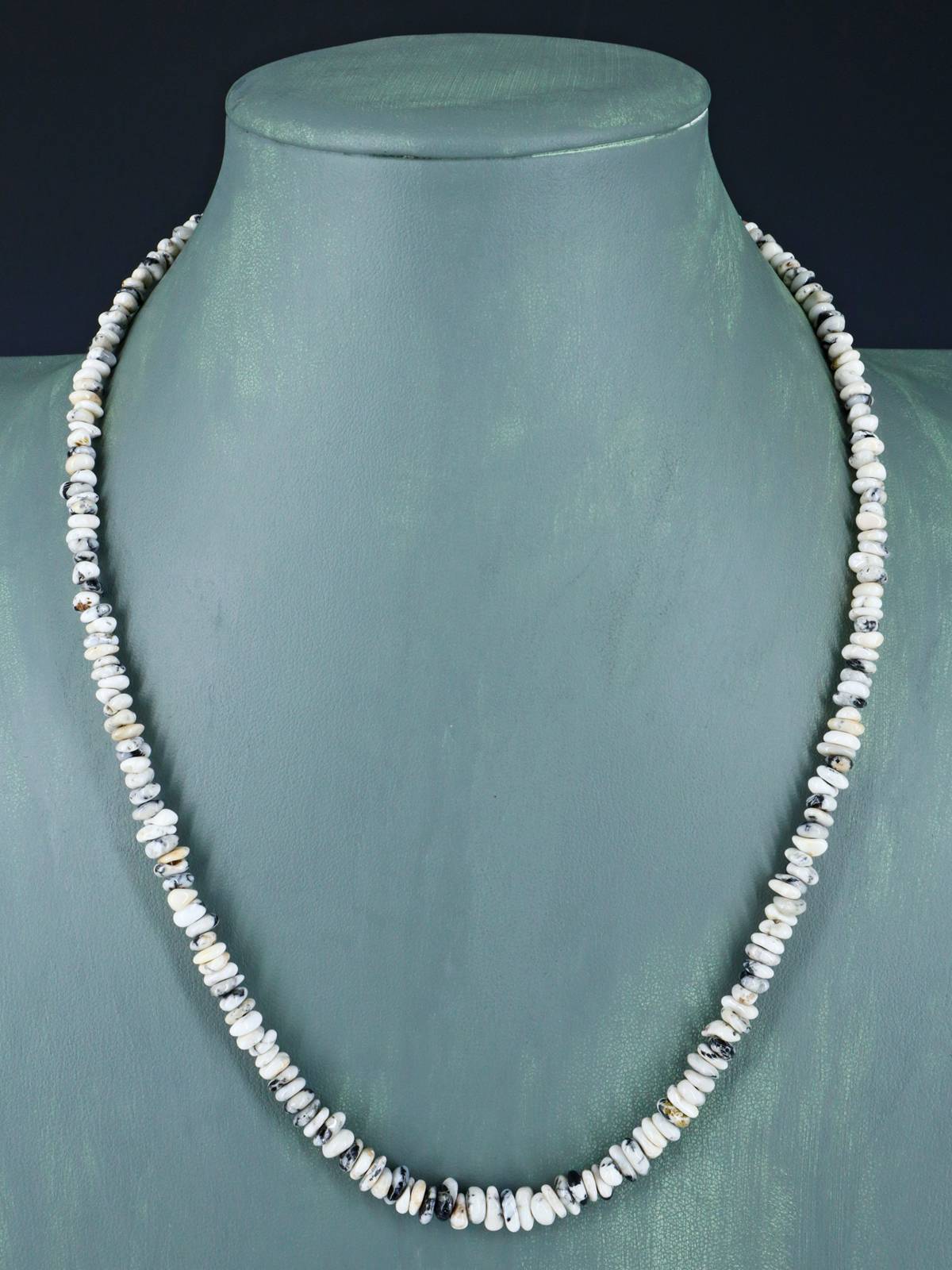 Native American White Buffalo Single Strand Necklace - PuebloDirect.com