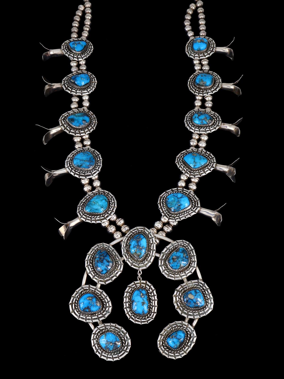Vintage Native American Ithaca Peak Turquoise Sterling Silver