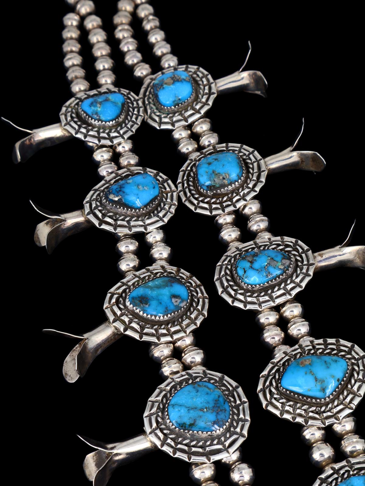 Vintage Native American Ithaca Peak Turquoise Sterling Silver