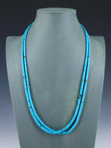Estate Native American Turquoise Heishi Necklace