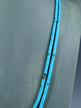Estate Native American Turquoise Heishi Necklace