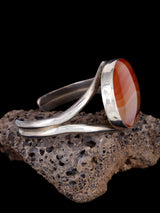 Vintage Native American Jewelry Agate Cuff Bracelet - PuebloDirect.com