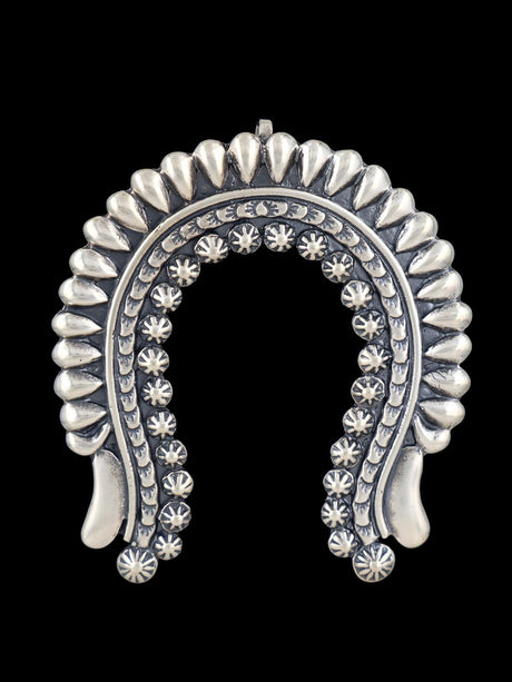 Sterling Silver Navajo Naja Pendant - PuebloDirect.com