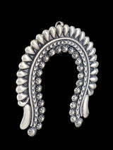 Sterling Silver Navajo Naja Pendant - PuebloDirect.com