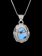 Native American Jewelry Golden Hill Turquoise Pendant - PuebloDirect.com