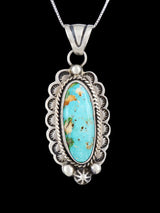 Navajo Sterling Silver Royston Turquoise Pendant