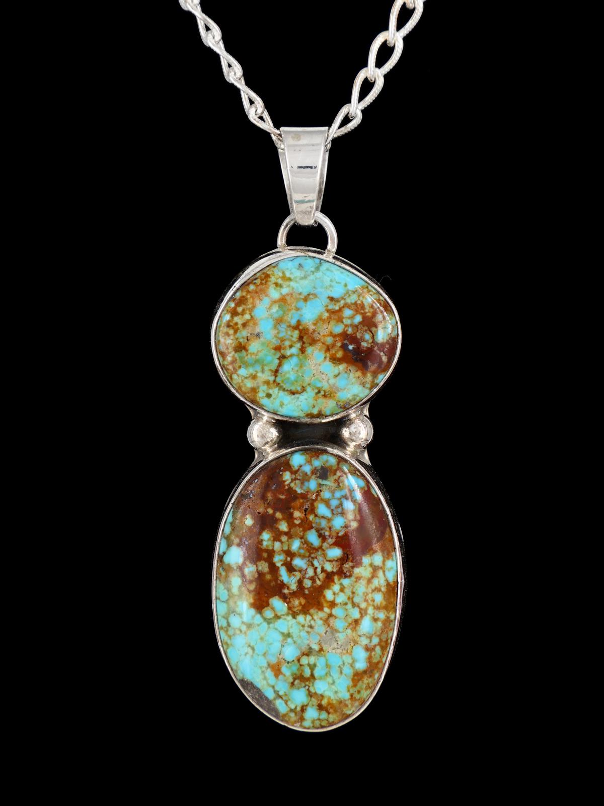 Joyería nativa americana Tyrone colgante turquesa