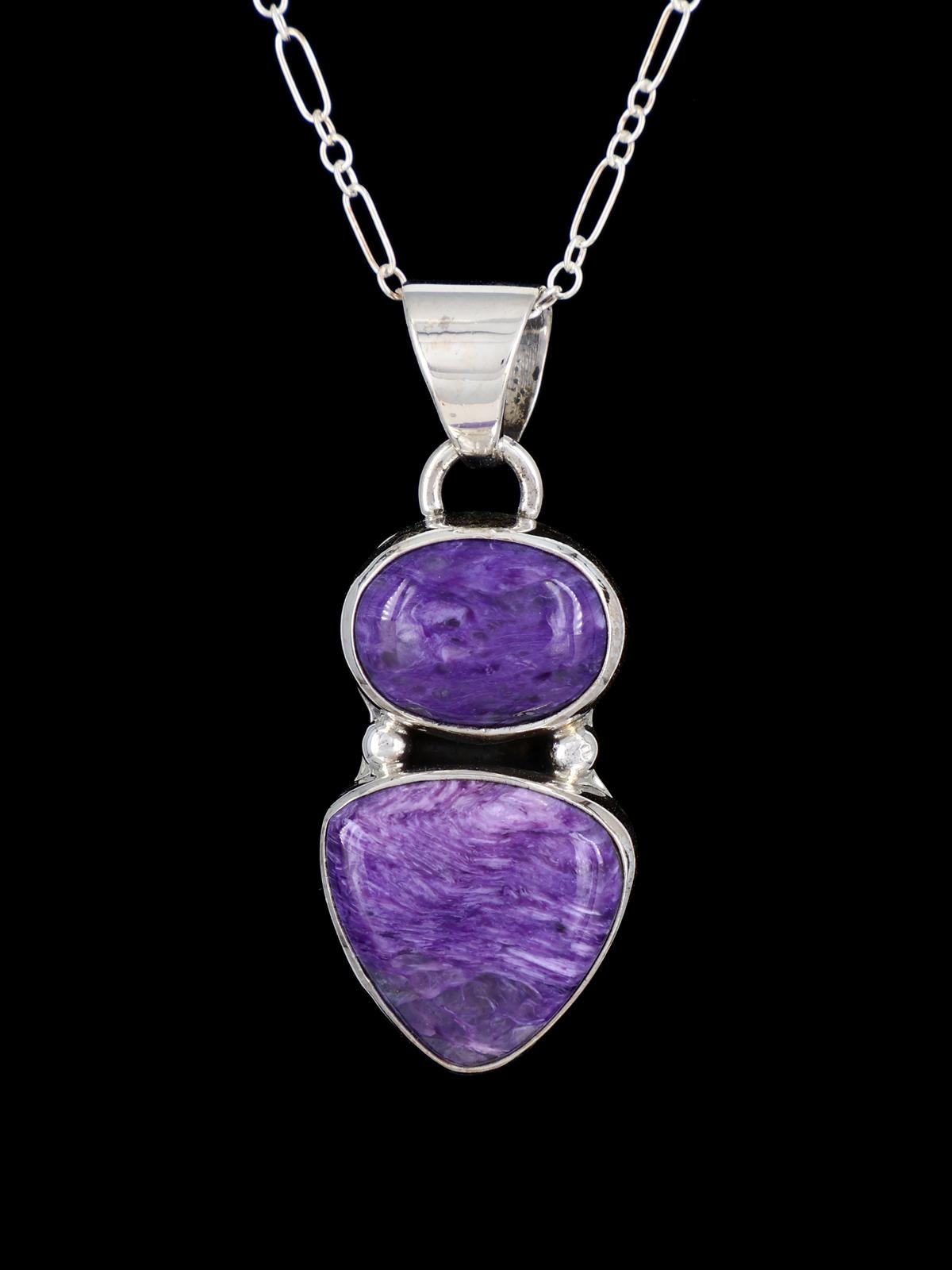 Native American Jewelry Purple Charoite Pendant