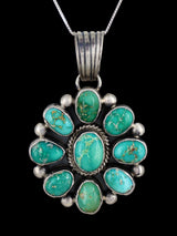 Native American Jewelry Sonoran Gold Turquoise Cluster Pendant