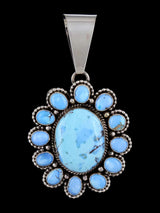 Pendentif amérindien Golden Hill Turquoise en argent sterling