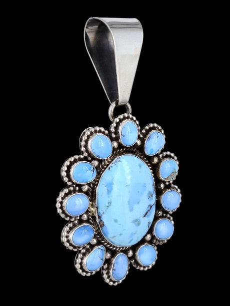 Pendentif amérindien Golden Hill Turquoise en argent sterling