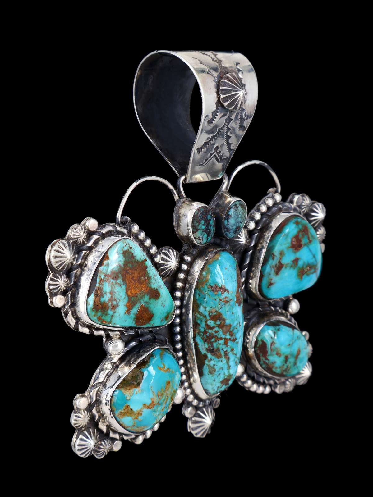 Colgante de libélula turquesa natural Royston de joyería nativa americana