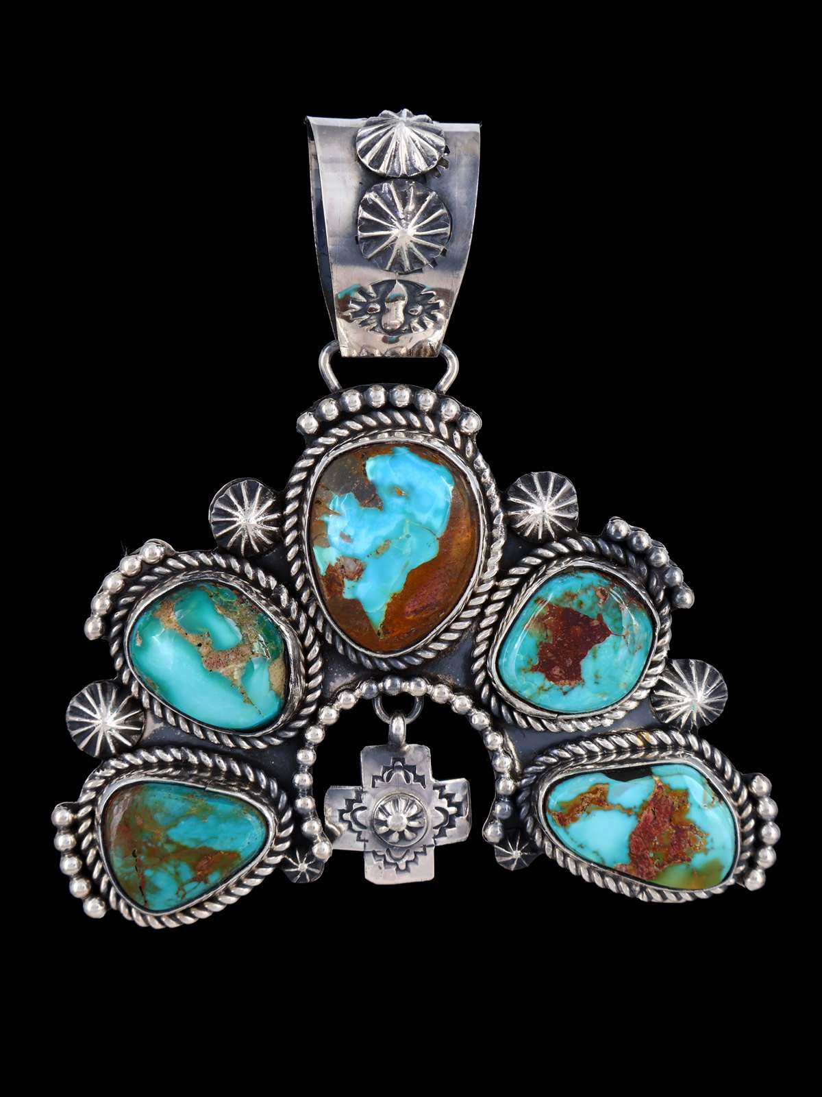 Colgante de libélula turquesa natural Royston de joyería nativa americana