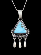 Native American Jewelry Dry Creek Turquoise Pendant - PuebloDirect.com