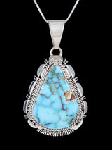 Native American Jewelry Natural Dry Creek Turquoise Pendant - PuebloDirect.com