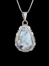 Native American Jewelry Natural Dry Creek Turquoise Pendant - PuebloDirect.com