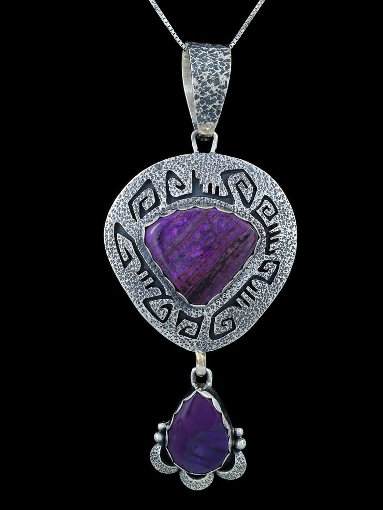 Native American Jewelry Purple Sugilite Pendant - PuebloDirect.com