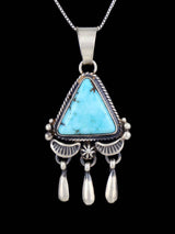 Native American Jewelry Dry Creek Turquoise Pendant - PuebloDirect.com