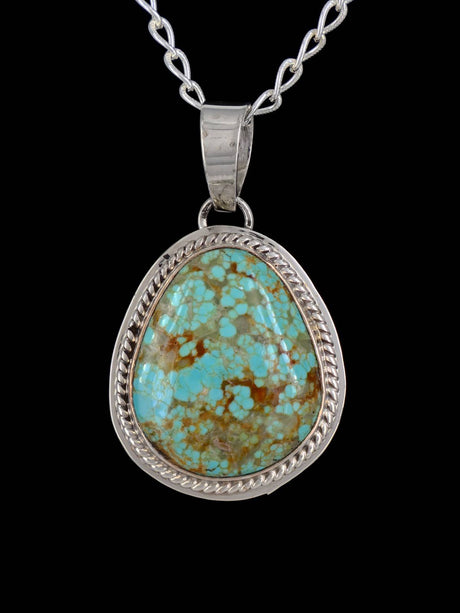 Native American Jewelry #8 Turquoise Pendant - PuebloDirect.com