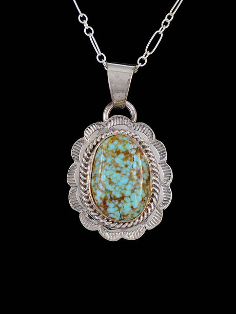 Native American Jewelry #8 Turquoise Pendant - PuebloDirect.com