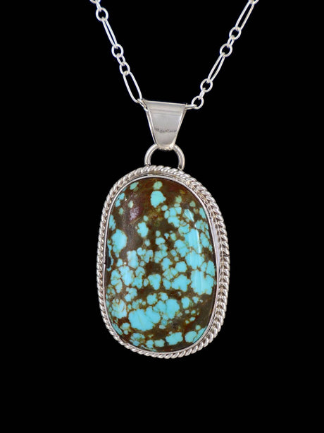 Native American Jewelry #8 Turquoise Pendant - PuebloDirect.com