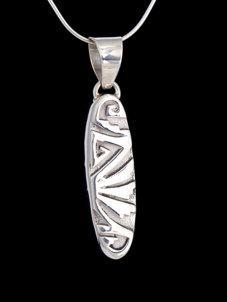 Native American Reversible Spiny Oyster and Turquoise Inlay Pendant - PuebloDirect.com