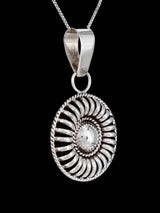 Navajo Sculpted Sterling Silver Pendant - PuebloDirect.com