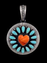 Native American Jewelry Spiny Oyster Heart Pendant