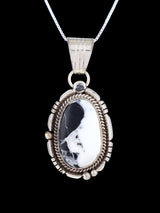 Native American White Buffalo Sterling Silver Pendant