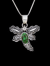 Native American Jewelry Sonoran Gold Turquoise Dragonfly Necklace