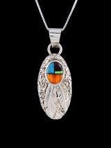 Native American Multistone Inlay Pendant