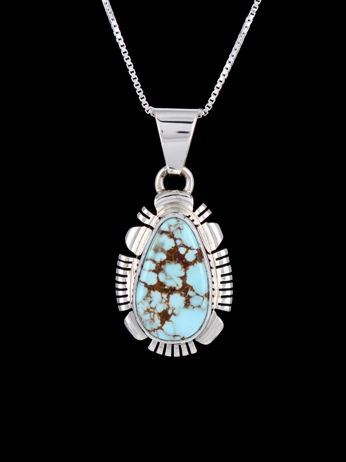 Native American Jewelry Natural Dry Creek Turquoise Pendant