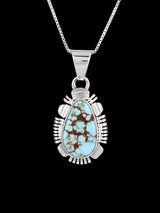 Native American Jewelry Natural Dry Creek Turquoise Pendant