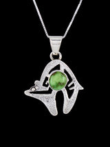 Navajo Necklace Sonoran Gold Turquoise Bear Pendant