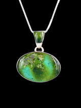 Native American Sterling Silver Turquoise Pendant