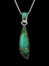 Native American Sterling Silver Sonoran Mountain Turquoise Pendant