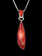 Native American Sterling Silver Spiny Oyster Pendant
