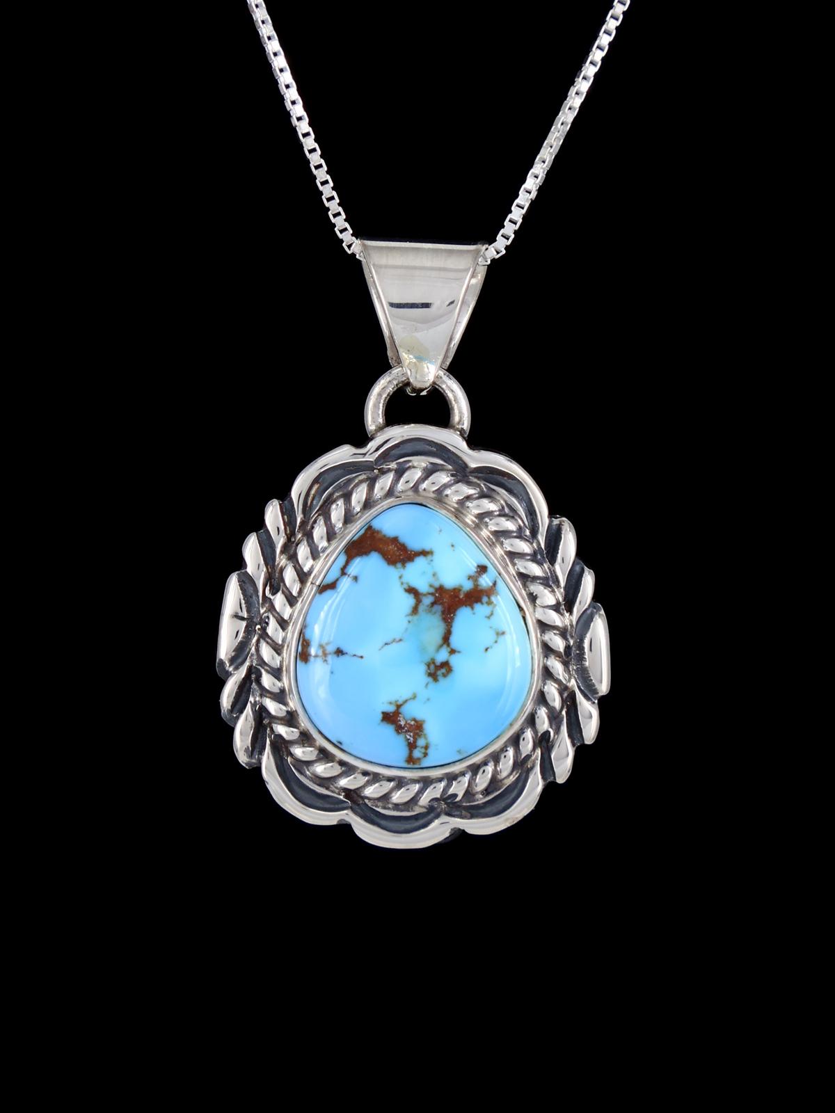 Native American Golden Hill Turquoise Pendant