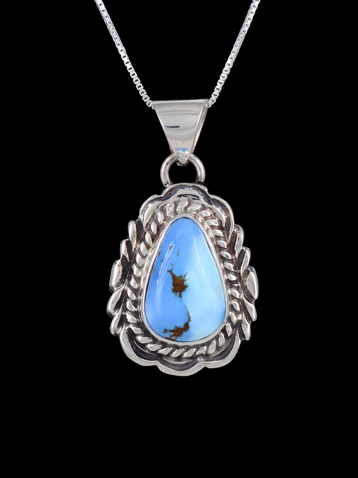 Native American Golden Hill Turquoise Pendant